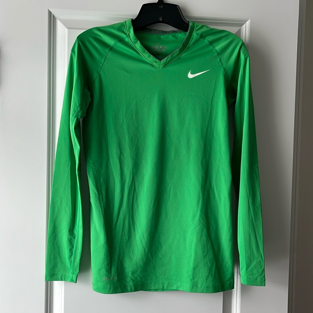 NIKE PRO COMBAT FITTED LONG SLEEVE DRI-FIT WOMENS TOP SMALL LIKE NEW CONDITION